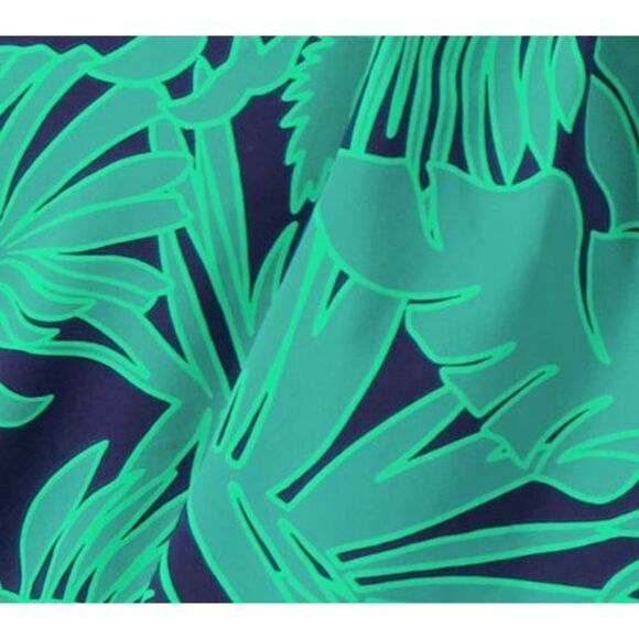 Lands' End Women's Swimsuit Sz 10 Blouson Tankini Top Green A568255 - Picture 3 of 4